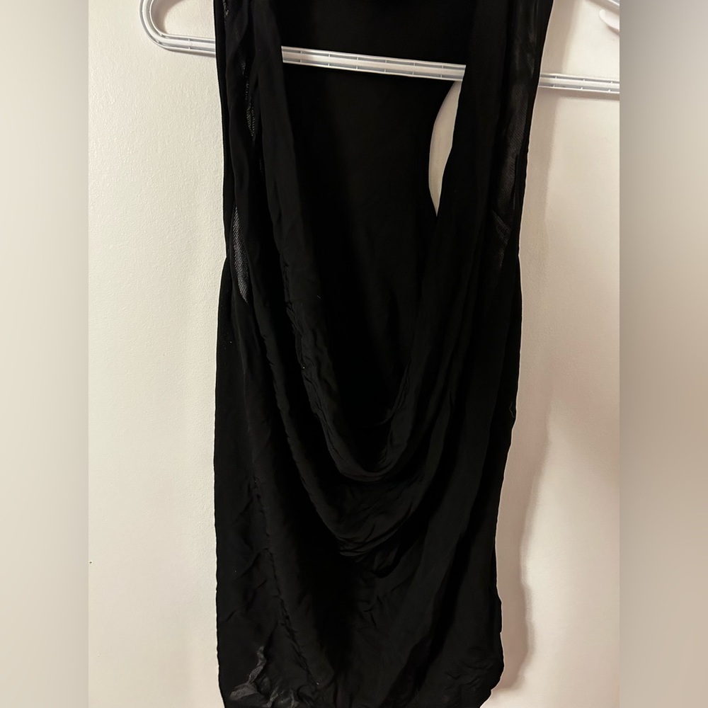 Bebe Small Black Scoopneck top